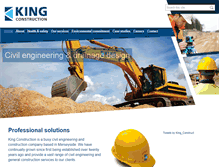 Tablet Screenshot of kingconstruction.co.uk